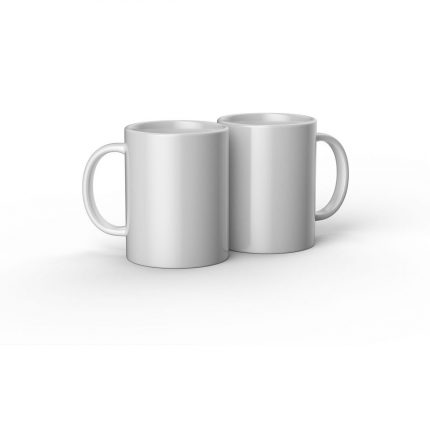 Customisable Mug for Cutting Plotter Cricut Ceramic White (2 Units)
